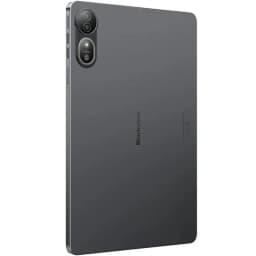 Blackview Mega 12 5G gris con cuerpo metálico, bordes rectos, módulo dual de cámara trasera vertical y acabado mate elegante