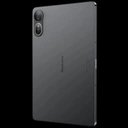 Blackview Mega 12 5G 256GB gris con trasera metálica mate, módulo dual de cámara vertical con flash y bordes rectos minimalistas