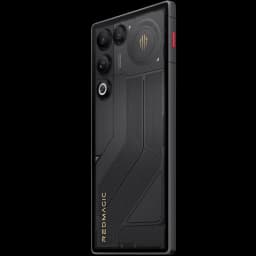 Nubia Redmagic 11 Air 5G Phantom preto com traseira texturizada, módulo triplo de câmeras salientes, detalhe dourado REDMAGIC e botão vermelho lateral