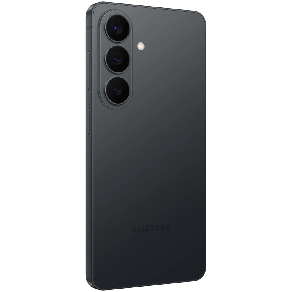 Samsung Galaxy S26 5G noir 256 Go façade et dos affichés triple capteur vertical écran 6,3 pouces bord fin poinçon central finition mate élégante - Ítem6