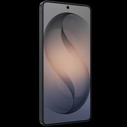 Samsung Galaxy S26 Ultra 5G noir, écran bord à bord avec poinçon central, verre aux bords fins et reflets dégradés, design premium épuré