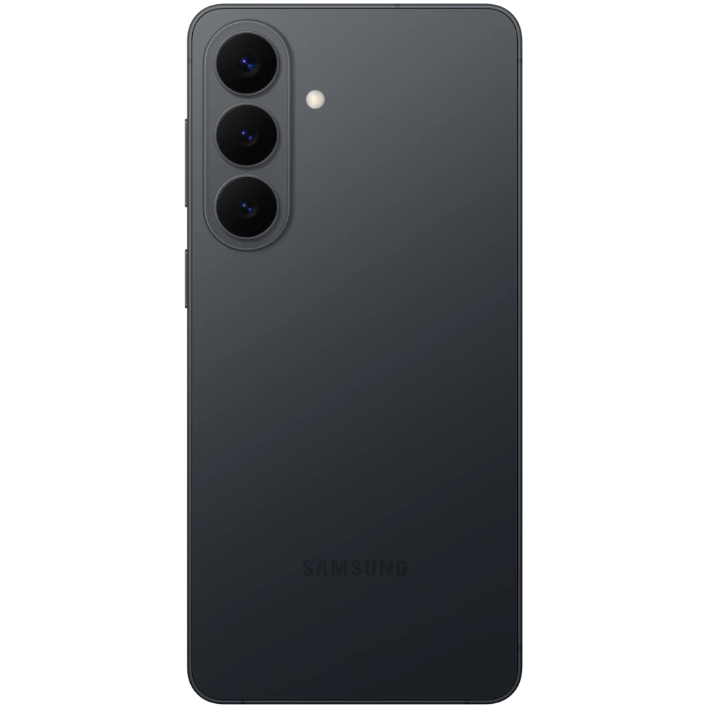 Samsung Galaxy S26+ 5G noir, dos mat avec triple module caméra vertical, écran bord à bord avec poinçon centré, design fin et élégant - Ítem2