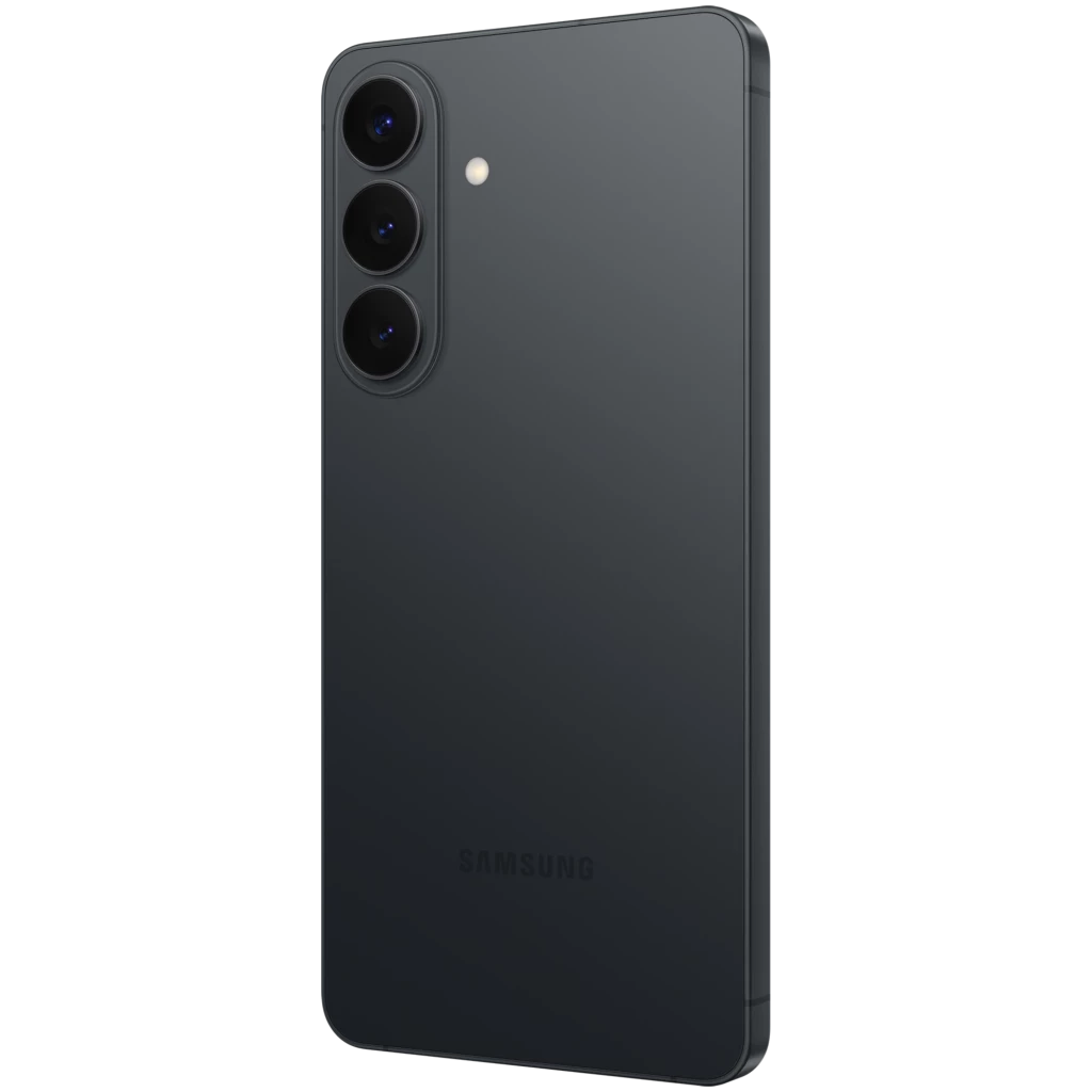 Samsung Galaxy S26+ 5G noir, dos mat avec triple module caméra vertical, écran bord à bord avec poinçon centré, design fin et élégant - Ítem5