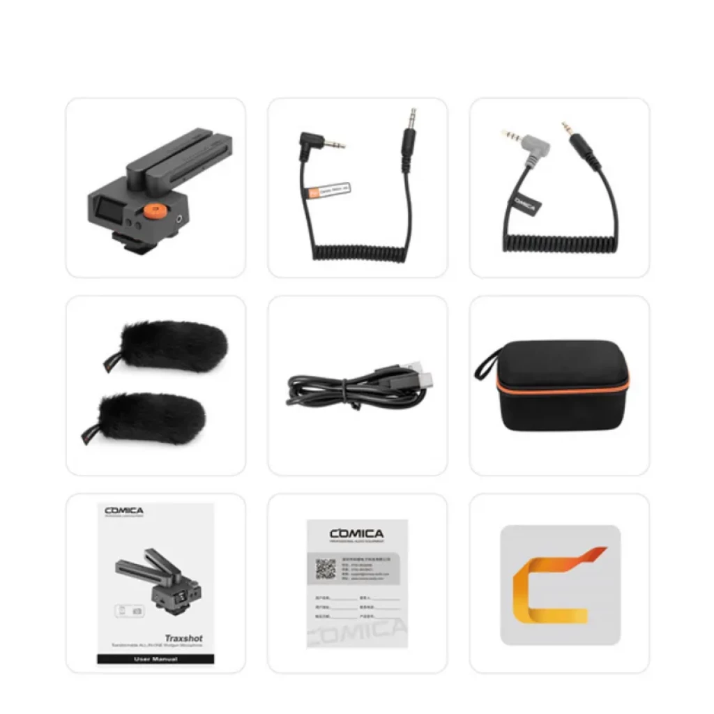 Comica Traxshot Transformable con Pantalla OLED - Micrófono de Escopeta Multimodo - Ítem6