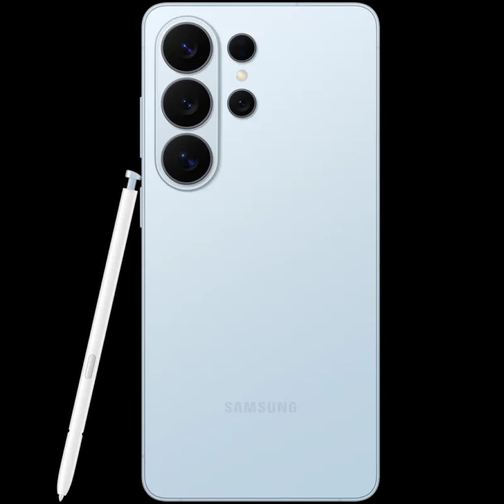 Samsung Galaxy S26 Ultra 5G Sky Blue dos mat, triple grand module photo, S Pen assorti, bords plats élégants, finition premium 512 Go 12 Go RAM 120 Hz