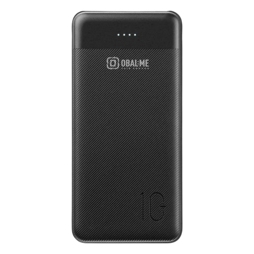 OBAL: ME PowerNest Preto 10000mAh - Powerbank compacto em preto mate com textura antiderrapante, indicador LED de carga e porta lateral - Item1