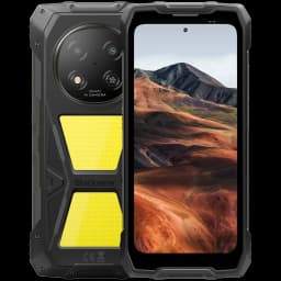 Blackview Rock 2 Pro 256GB negro rugerizado con carcasa robusta negra y panel amarillo, doble cámara trasera 13 Mpx, pantalla frontal amplia con notch central