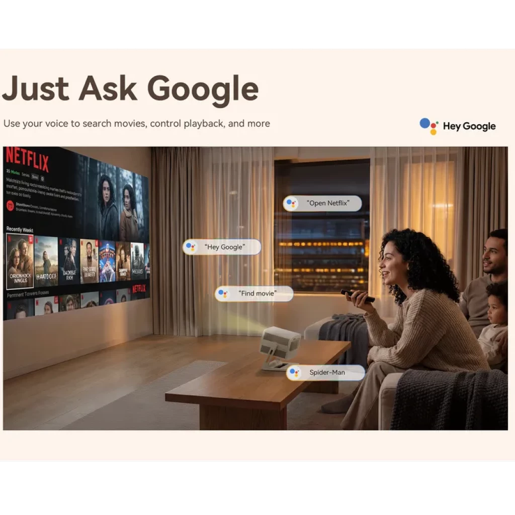 Wanbo Vali 1 Pro 650 Lúmenes ISO Google TV - Proyector Portátil - Ítem6