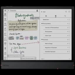 Tela 10,3 colorida Kaleido 3 com BSR, interface de anotações, menus laterais, contraste nítido, suporte a caneta Stylus Pen3, layout Android organizado