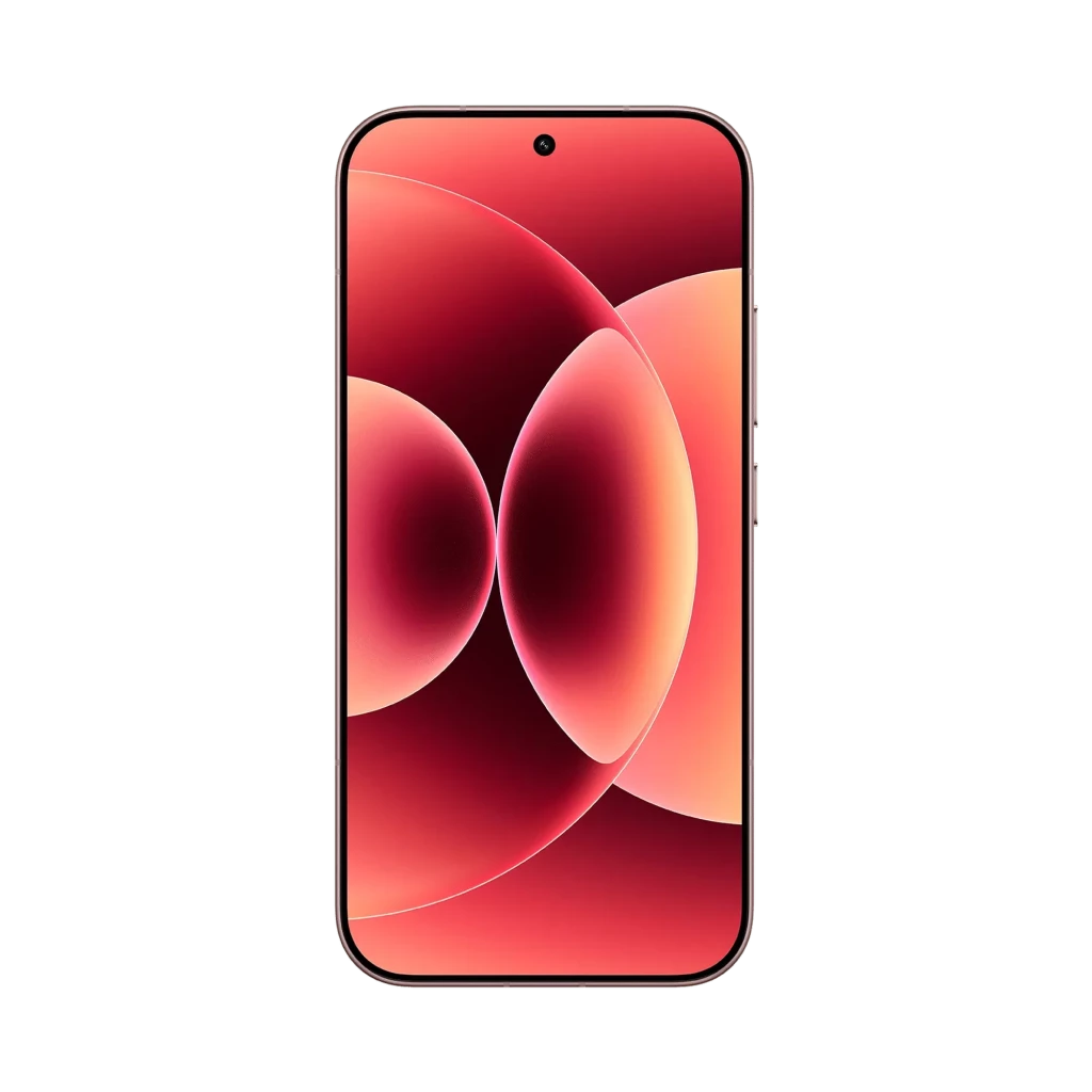Xiaomi 17 Alpine Pink com ecrã AMOLED sem molduras, câmara traseira quádrupla Leica em módulo quadrado, corpo rosa suave e perfuração central no ecrã - Item1