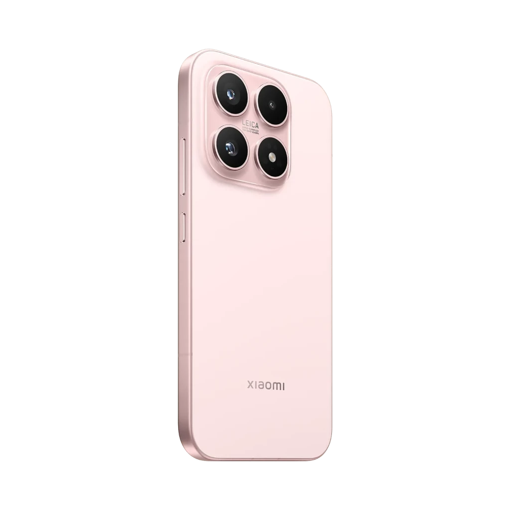 Xiaomi 17 Alpine Pink com ecrã AMOLED sem molduras, câmara traseira quádrupla Leica em módulo quadrado, corpo rosa suave e perfuração central no ecrã - Item6