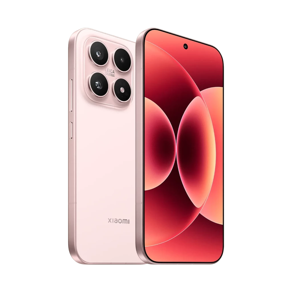 Xiaomi 17 Alpine Pink com ecrã AMOLED sem molduras, câmara traseira quádrupla Leica em módulo quadrado, corpo rosa suave e perfuração central no ecrã - Item7