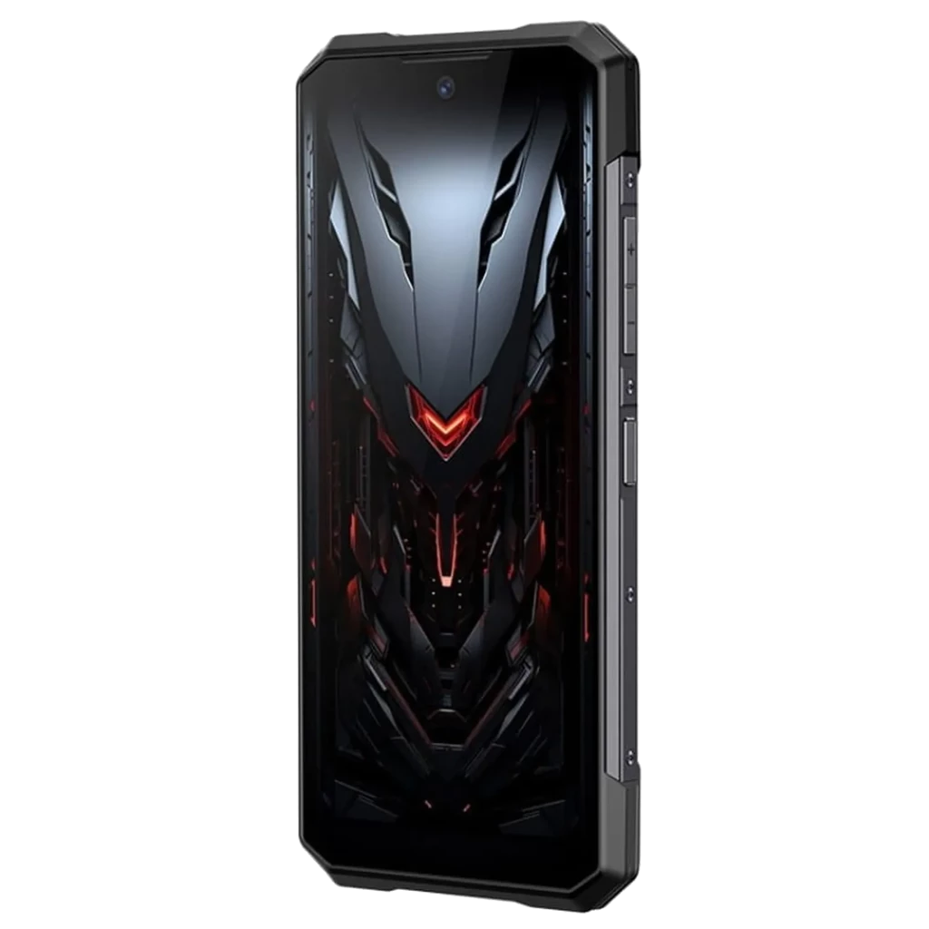 Smartphone robusto preto com tela grande, módulo traseiro circular, carregamento sem fio, 5G, Android 16, 12 GB RAM, 256 GB, bateria 10100 mAh, fone incluso - Item2