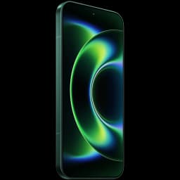 Xiaomi 17 Ultra Starlit Green com painel OLED 6,9 pol, bordas finas e design curvo; destaque para tela vibrante em tons verdes e acabamento premium