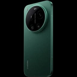 Xiaomi 17 Ultra verde Starlit com traseira cintilante, módulo Leica circular triplo e acabamento premium; detalhe Xiaomi na lateral inferior