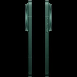 Xiaomi 17 Ultra verde Starlit visto de lado, corpo robusto, módulo de câmara Leica saliente, botões laterais e acabamento metálico elegante