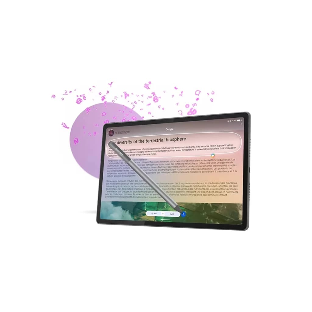 Tablette Lenovo Idea Tab Plus 12,1 pouces, écran bord à bord lumineux, stylet argent aimanté, interface IA à l’écran, 256 Go, 8 Go de RAM