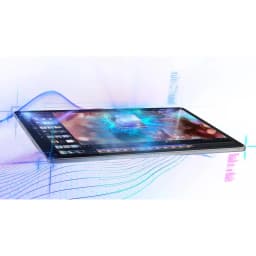 Tablette Lenovo Idea Tab Plus 12,1 pouces fine avec écran lumineux, puce IA au centre, 8 Go RAM, 256 Go, bords minces et interface multitâche affichée