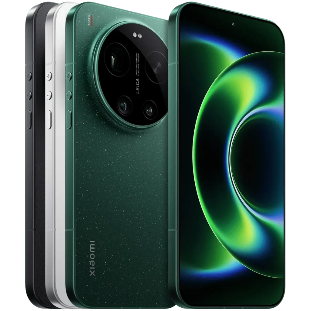 Xiaomi 17 Ultra preto com tela curva sem bordas, módulo de câmera circular Leica tripla com aro vermelho, design premium em metal, 512 GB e 12 GB RAM - Item10