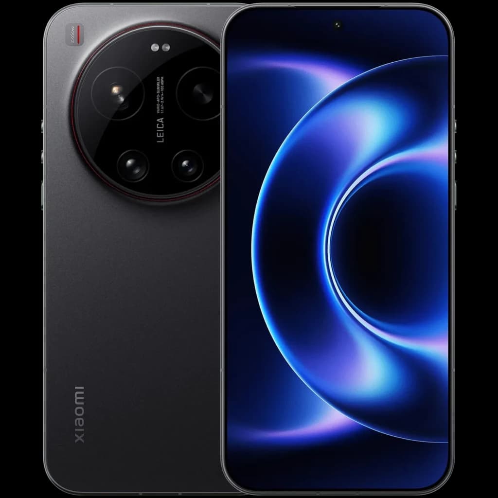 Xiaomi 17 Ultra preto com tela curva sem bordas, módulo de câmera circular Leica tripla com aro vermelho, design premium em metal, 512 GB e 16 GB RAM