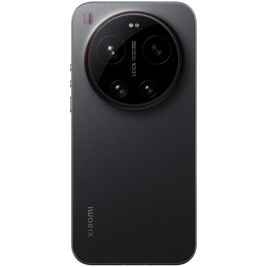 Xiaomi 17 Ultra preto com tela curva sem bordas, módulo de câmera circular Leica tripla com aro vermelho, design premium em metal, 512 GB e 12 GB RAM - Item2