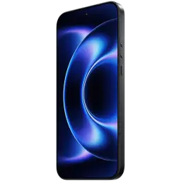 Xiaomi 17 Ultra preto com tela grande bordas finas, vidro curvo e botão lateral. Visual premium com display OLED brilhante e moldura metálica elegante.