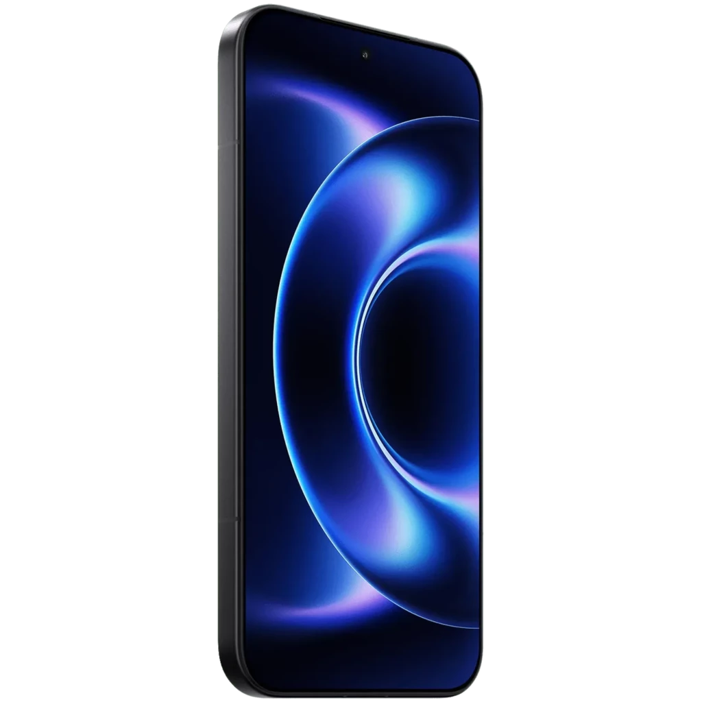 Xiaomi 17 Ultra preto com tela curva sem bordas, módulo de câmera circular Leica tripla com aro vermelho, design premium em metal, 512 GB e 12 GB RAM - Item4