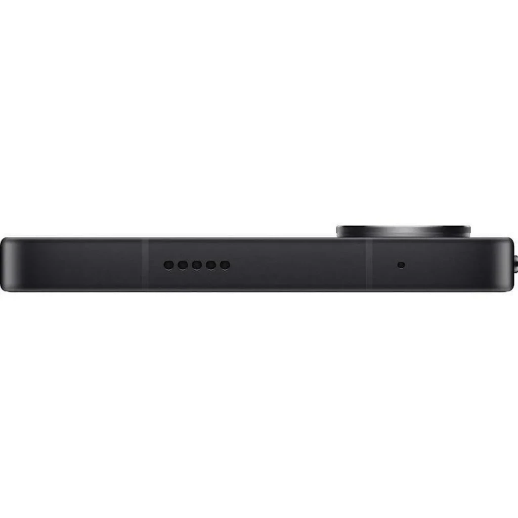 Smartphone preto com duas câmaras traseiras, ecrã AMOLED 6,83 com furo central, molduras finas e detalhe POCO amarelo no topo do ecrã - Item7