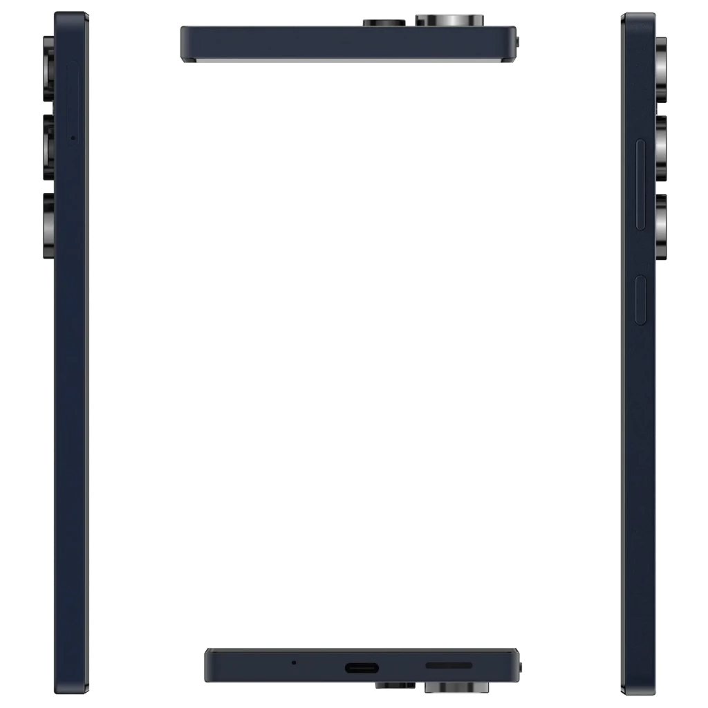 Oukitel C66 128GB negro con pantalla amplia 120 Hz, cámara trasera cuádruple con sensor SONY 64 MP, frontal perforada centrada y diseño elegante mate - Ítem1