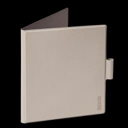 Funda BOOX beige para Go 7 y Go 7 Color Gen II con textura tipo piel, interior oscuro, cierre imantado y soporte lateral para Stylus