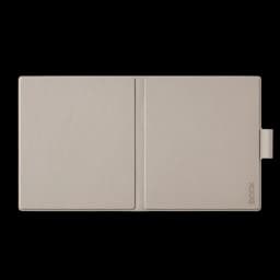 Funda BOOX para Go 7 y Go 7 Color Gen II en beige, diseño tipo libro, textura suave, cierre magnético y soporte lateral para Stylus, perfil delgado y elegante
