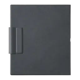 Funda BOOX Magnetic para Note Air5 C en gris oscuro, acabado tipo cuero, cierre magnético y soporte lateral para lápiz