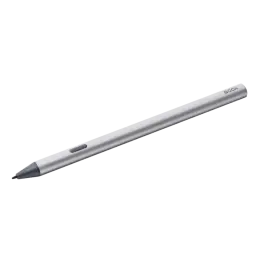 Lápiz BOOX InkSense Plus plateado con punta fina negra y botón lateral, cuerpo metálico estilizado para escritura y dibujo precisos en pantallas e-ink