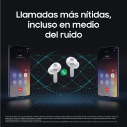 Samsung Galaxy Buds4 Pro R640 Preto em destaque com estojo de carregamento; earbuds compactos em preto, design moderno e microfones visíveis para chamadas