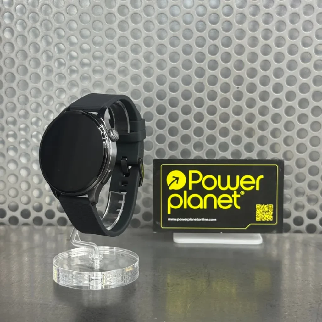 Xiaomi Watch 5 Preto com caixa metálica, coroa lateral e pulseira de silicone; tela circular AMOLED com mostrador laranja e marcadores de atividade; GPS - Item2