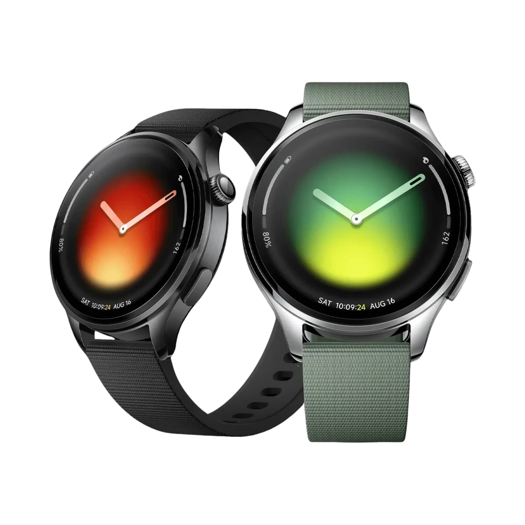 Xiaomi Watch 5 Negro con caja metálica, pantalla circular AMOLED sin bisel, corona lateral y correa de silicona negra con hebilla y ranuras ajustables - Ítem6