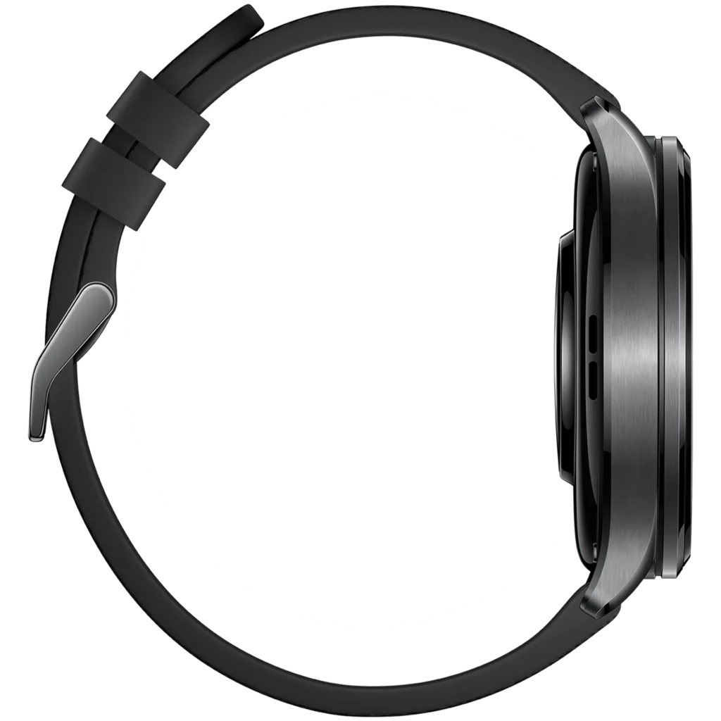 Xiaomi Watch 5 Negro con caja metálica, pantalla circular AMOLED sin bisel, corona lateral y correa de silicona negra con hebilla y ranuras ajustables - Ítem5