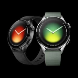 Xiaomi Watch 5 Verde Enebro com mostrador circular AMOLED, bisel metálico cinza, duas pulseiras intercambiáveis em silicone e tecido, GPS integrado