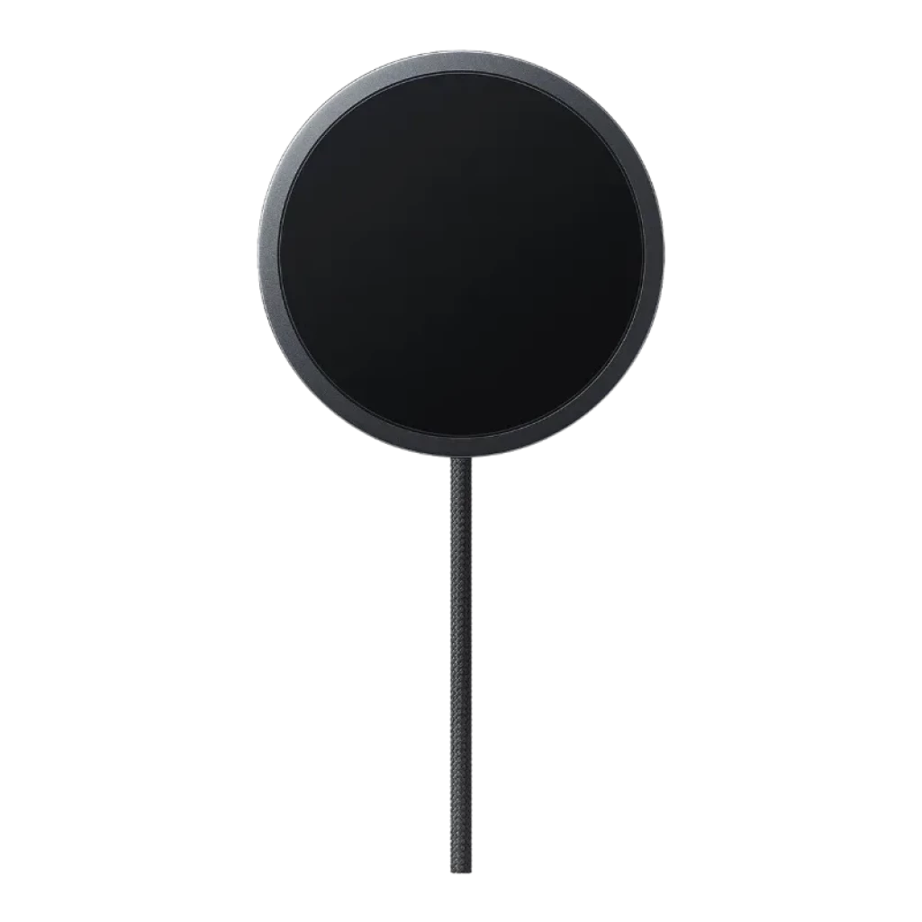 Samsung EP-P2900BBE Cinza Escuro 25W, base de carregamento sem fios circular com acabamento mate e rebordo metálico, cabo trançado USB-C integrado e design compacto - Item2