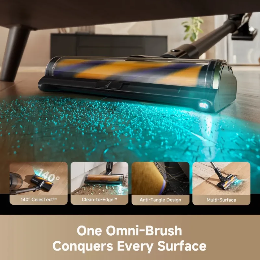 Dreame R20 Ultra AquaCycle sans fil en couleur noire, corps élancé avec réservoir transparent et tête motorisée à profil bas - Ítem2