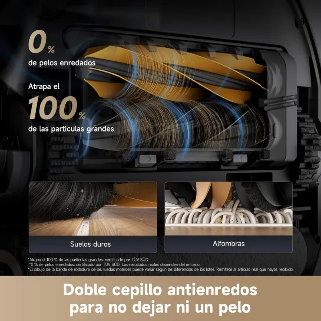 Robot aspirateur Dreame Aqua 10 Roller avec base d’auto-nettoyage - Ítem7