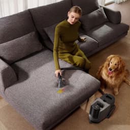 Aspirateur eau et poussière 4 en 1 Dreame H15 Mix, 18 000 Pa nettoyant canapé avec embout à main, réservoirs séparés, base compacte, tuyau flexible