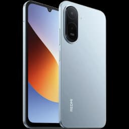 Xiaomi Redmi A7 Pro Mist Blue con acabado brillante, pantalla con notch en V y biseles delgados, doble cámara trasera con módulo ovalado y flash LED