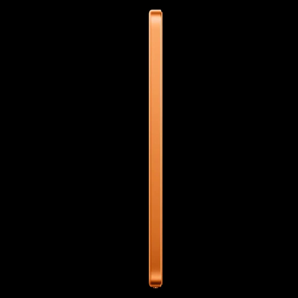Xiaomi UltraThin Magnetic Power Bank 5000 15W Naranja 5000 mAh con perfil ultra delgado, borde metálico naranja y acabado liso, diseño magnético minimalista