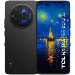 Smartphone noir TCL 60 NXTPAPER Ultra 5G, écran mat bord à bord, 12 Go RAM, 512 Go, module photo circulaire pro, design fin, certification IP68