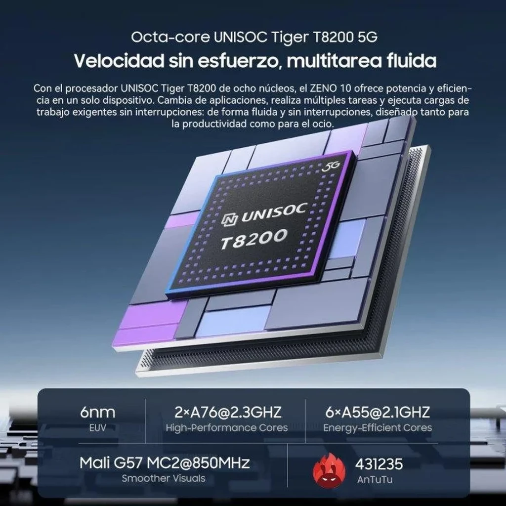 Tablet Blackview Zeno 10 5G preto com tela 11 2K, teclado destacável, caneta, capa, cabo e carregador; câmera traseira dupla e bordas finas - Item3