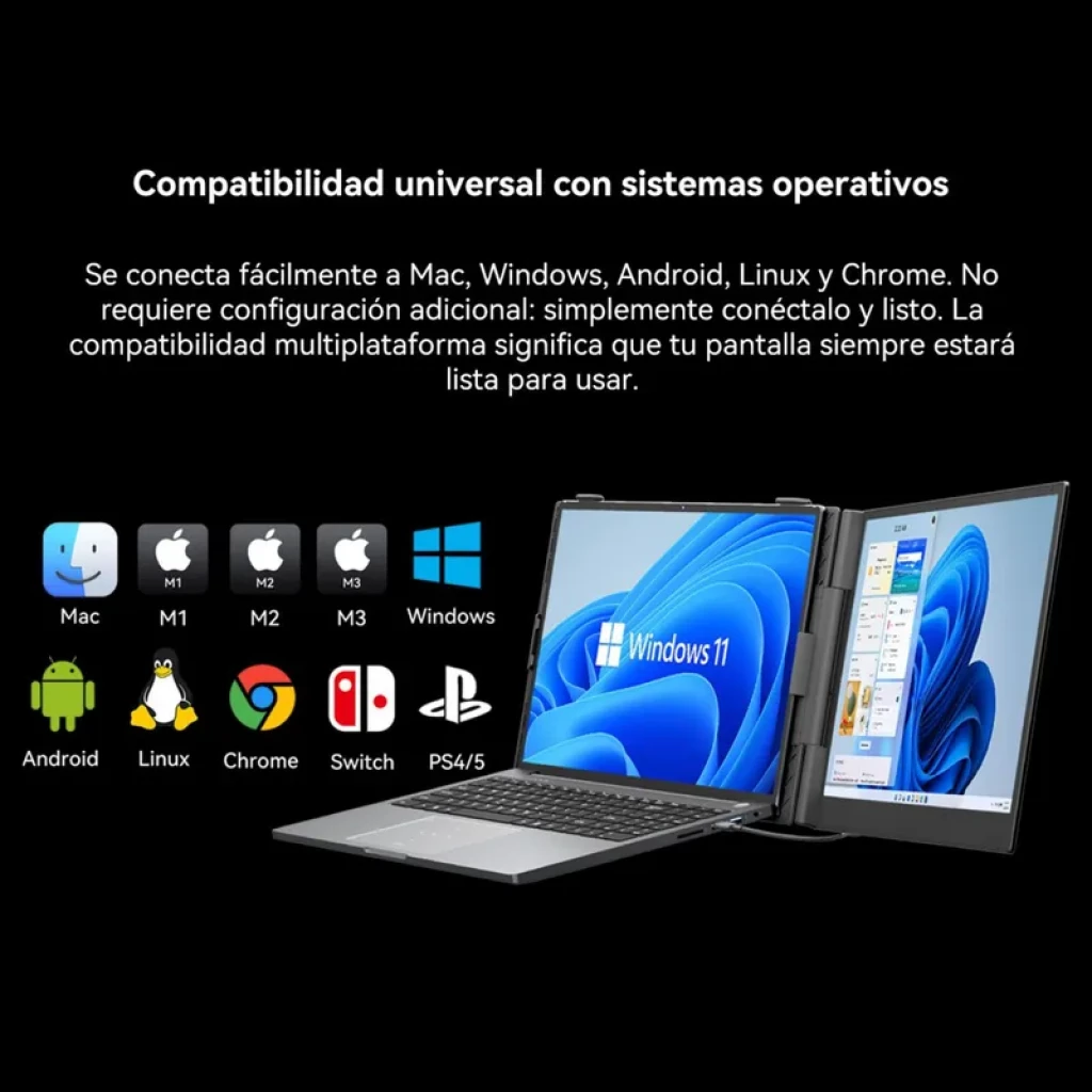 Monitor Portátil Blackview SCM8 15.3'' IPS 1200p USB-C PD 100W - Ítem2