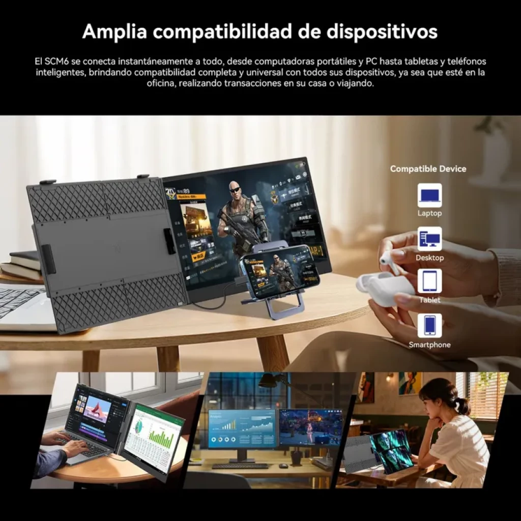 Monitor Portátil Blackview SCM8 15.3'' IPS 1200p USB-C PD 100W - Ítem3