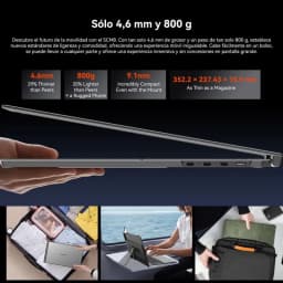 Monitor portátil Blackview SCM8 15.3 pulgadas IPS 1200p, ultradelgado 4.6 mm y 800 g, USB-C PD 100W, biseles finos, soporte plegable, diseño metálico