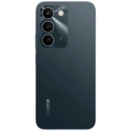 Traseira do Realme C100 5G verde com módulo retangular e três câmeras em anel, destaque para sensor de 50 MP e acabamento fosco elegante